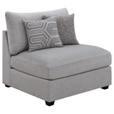 Cambria 4-piece Upholstered Modular Sectional Sofa Grey - 551511-S4A