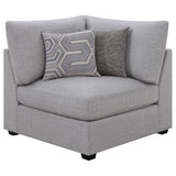 Cambria 4-piece Upholstered Modular Sectional Sofa Grey - 551511-S4A