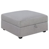 Cambria 4-piece Upholstered Modular Sectional Sofa Grey - 551511-S4A