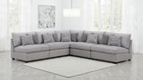 Cambria 5-piece Upholstered Modular Sectional Sofa Grey - 551511-S5A