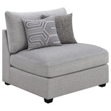 Cambria 6-piece Upholstered Modular Sectional Sofa Grey - 551511-S6B