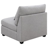 Cambria Upholstered Armless Chair Grey - 551511