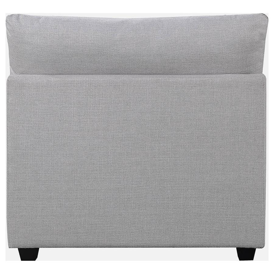 Cambria Upholstered Armless Chair Grey - 551511