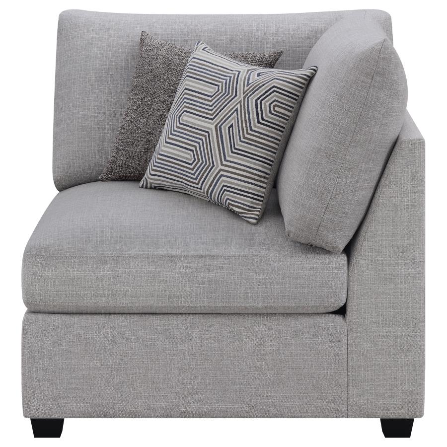 Cambria Upholstered Corner Grey - 551512