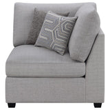 Cambria Upholstered Corner Grey - 551512
