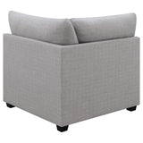 Cambria Upholstered Corner Grey - 551512