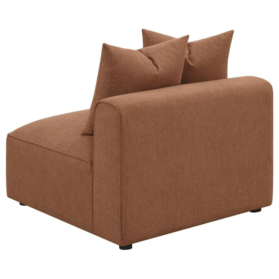 Jennifer 6-piece Upholstered Modular Sectional Terracotta - 551591-SET