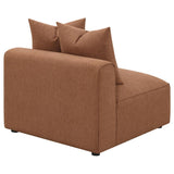 Jennifer Upholstered Armless Chair Terracotta - 551591
