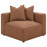 Jennifer Upholstered Corner Chair Terracotta - 551592