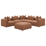 Jennifer Upholstered Corner Chair Terracotta - 551592