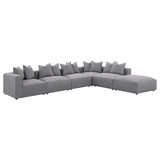 Jennifer 6-piece Upholstered Modular Sectional Grey - 551594-SET