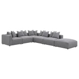 Jennifer 6-piece Upholstered Modular Sectional Grey - 551594-SET
