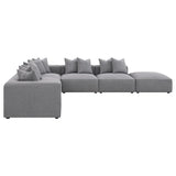 Jennifer 6-piece Upholstered Modular Sectional Grey - 551594-SET