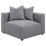Jennifer Upholstered Corner Chair Grey - 551595