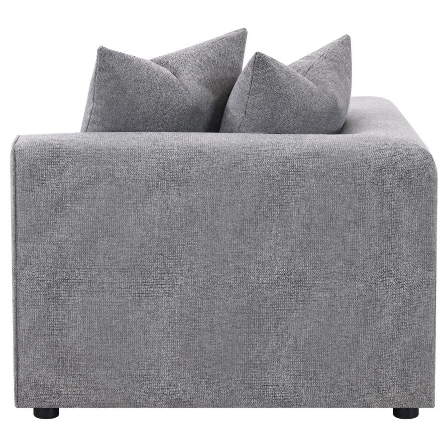 Jennifer Upholstered Corner Chair Grey - 551595