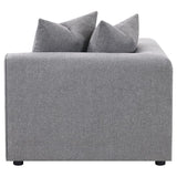 Jennifer Upholstered Corner Chair Grey - 551595