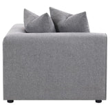 Jennifer Upholstered Corner Chair Grey - 551595