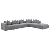 Jennifer Upholstered Corner Chair Grey - 551595