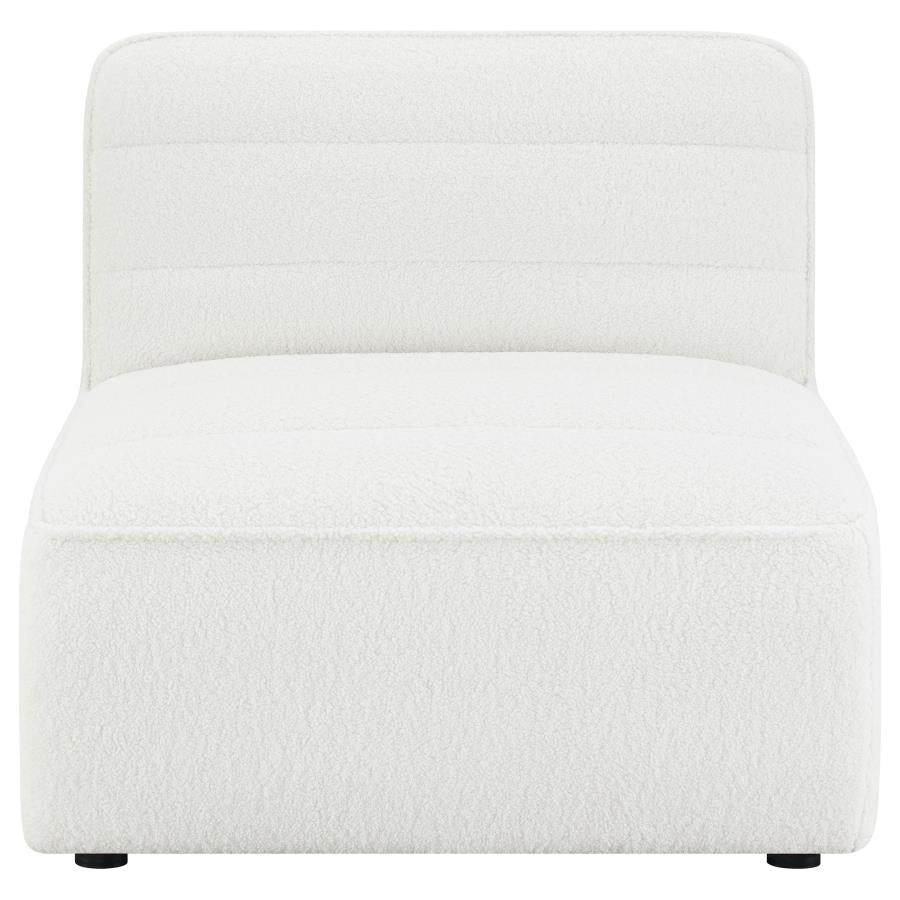 Sunny Upholstered Armless Chair Natural - 551621