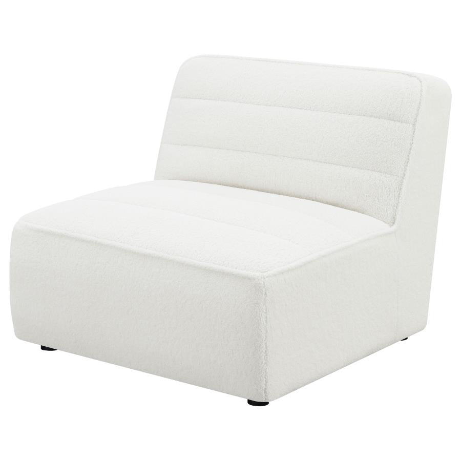 Sunny Upholstered Armless Chair Natural - 551621