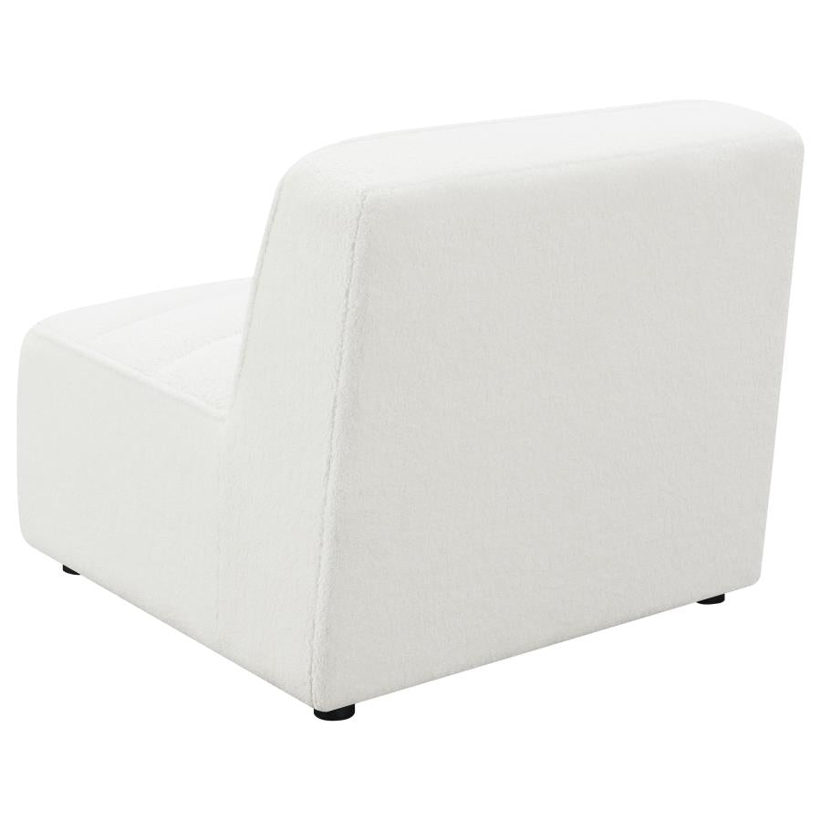 Sunny Upholstered Armless Chair Natural - 551621