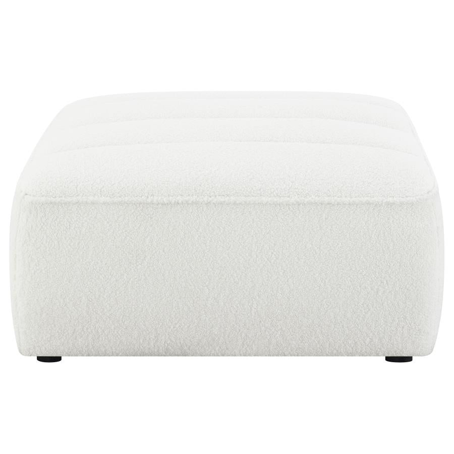 Sunny Square Upholstered Ottoman Natural - 551623