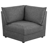 Sasha Upholstered Corner Chair Barely Black - 551682