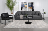 Sasha Upholstered LAF Chair Barely Black - 551684LAF