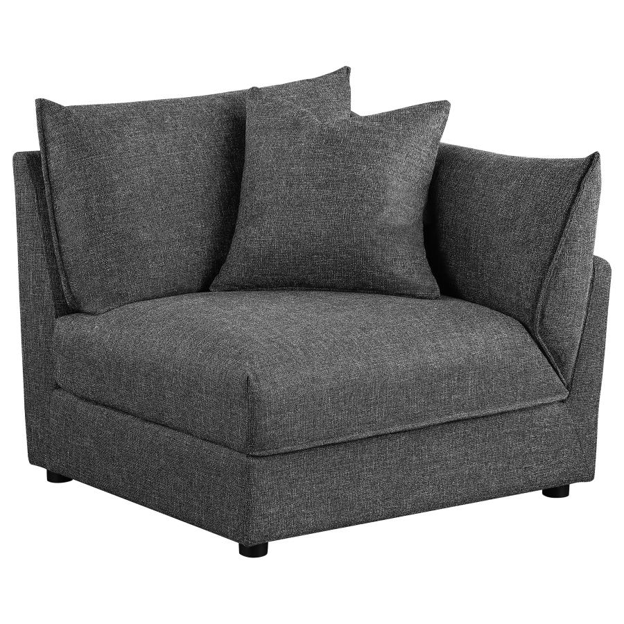 Sasha Upholstered RAF Chair Barely Black - 551684RAF