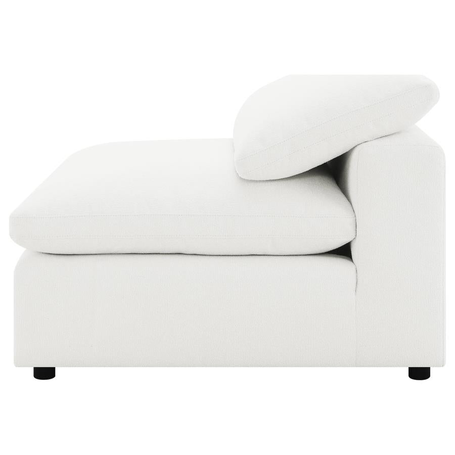 Raleigh 5-piece Boucle Upholstered Modular Sectional Ivory - 551751-SETB