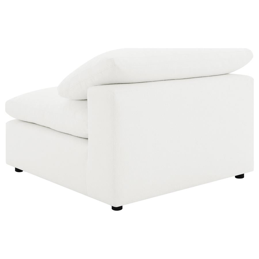Raleigh 5-piece Boucle Upholstered Modular Sectional Ivory - 551751-SETB