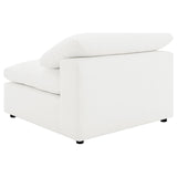 Raleigh 5-piece Boucle Upholstered Modular Sectional Ivory - 551751-SETB