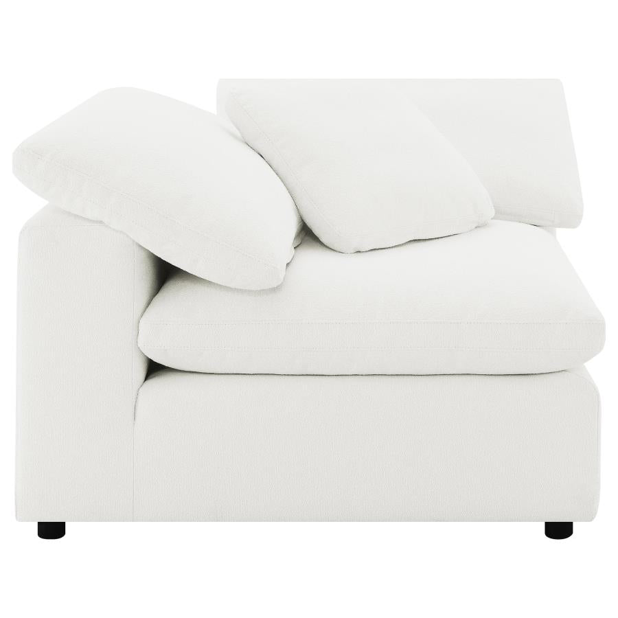 Raleigh 5-piece Boucle Upholstered Modular Sectional Ivory - 551751-SETB