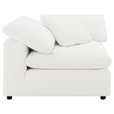 Raleigh 5-piece Boucle Upholstered Modular Sectional Ivory - 551751-SETB