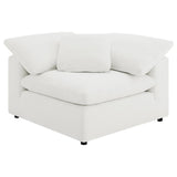 Raleigh 5-piece Boucle Upholstered Modular Sectional Ivory - 551751-SETB