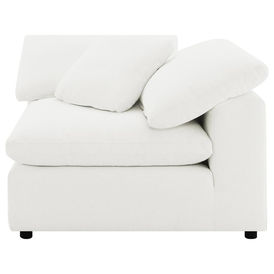 Raleigh 5-piece Boucle Upholstered Modular Sectional Ivory - 551751-SETB