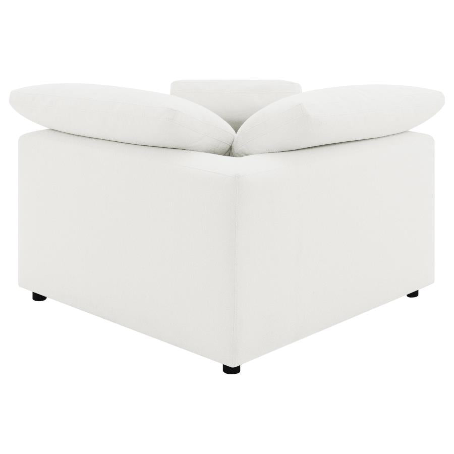 Raleigh 5-piece Boucle Upholstered Modular Sectional Ivory - 551751-SETB
