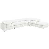 Raleigh 6-piece Boucle Upholstered Modular Sectional Ivory - 551751-SET