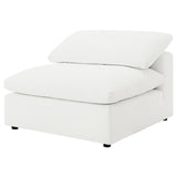 Raleigh Boucle Upholstered Armless Chair Ivory - 551751