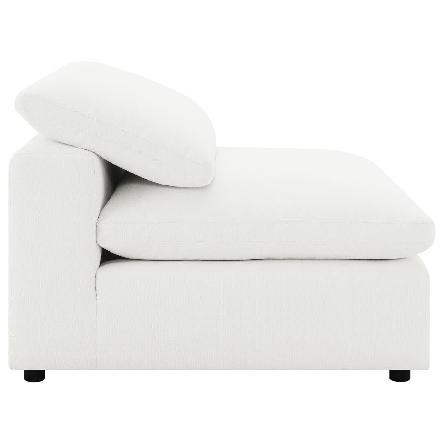 Raleigh Boucle Upholstered Armless Chair Ivory - 551751