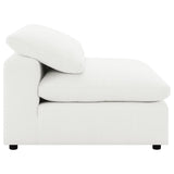 Raleigh Boucle Upholstered Armless Chair Ivory - 551751