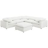 Raleigh Boucle Upholstered Armless Chair Ivory - 551751