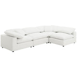 Raleigh Boucle Upholstered Armless Chair Ivory - 551751