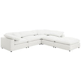 Raleigh Boucle Upholstered Armless Chair Ivory - 551751