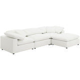Raleigh Boucle Upholstered Armless Chair Ivory - 551751