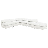 Raleigh Boucle Upholstered Armless Chair Ivory - 551751
