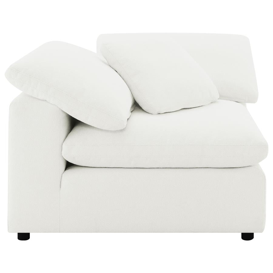 Raleigh Boucle Upholstered Corner Chair Ivory - 551752