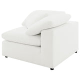 Raleigh Boucle Upholstered Corner Chair Ivory - 551752