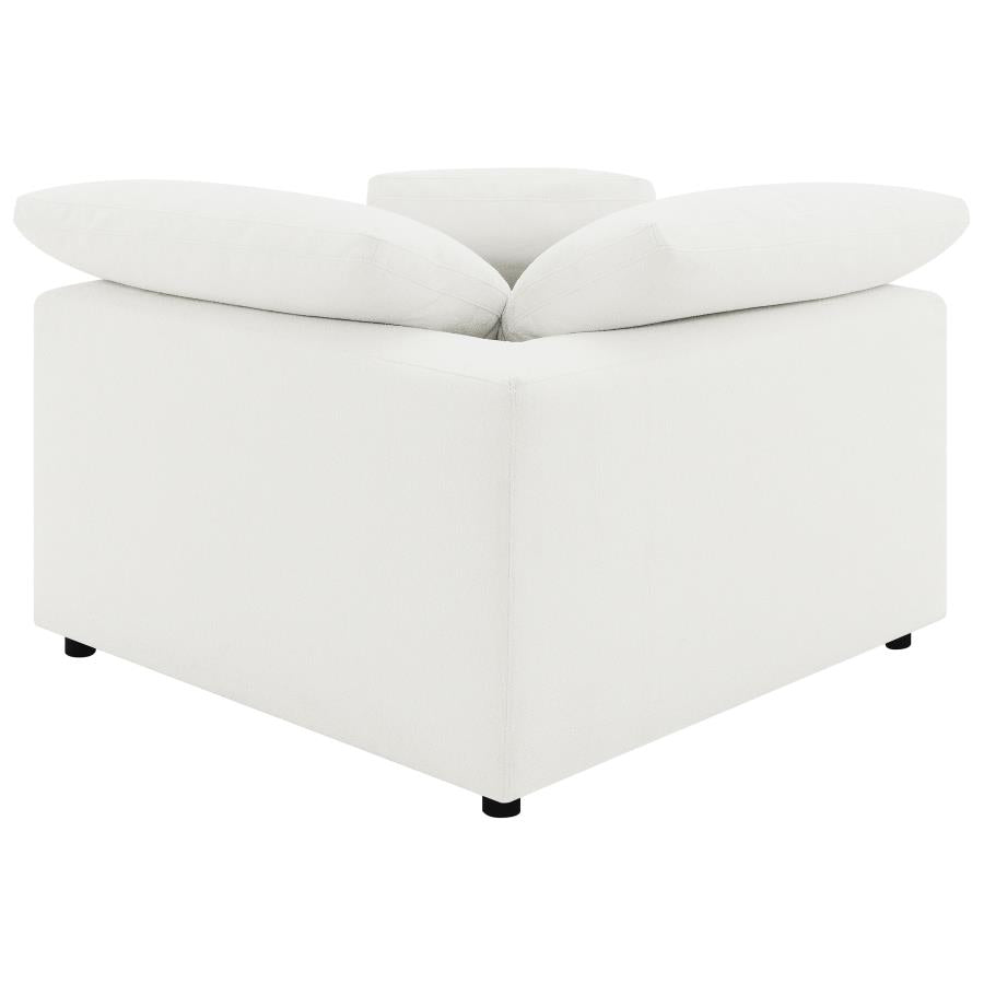 Raleigh Boucle Upholstered Corner Chair Ivory - 551752