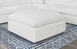 Raleigh Boucle Upholstered Ottoman Ivory - 551753